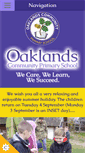 Mobile Screenshot of oaklandsprimaryschool.co.uk